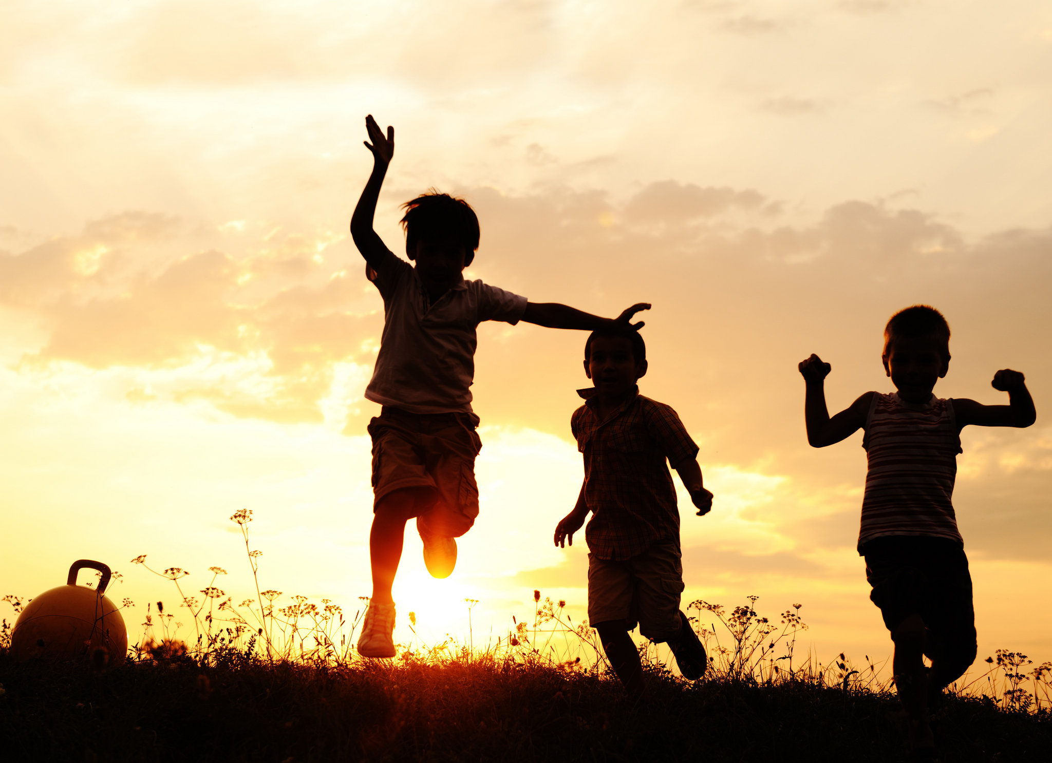 kids playing outside